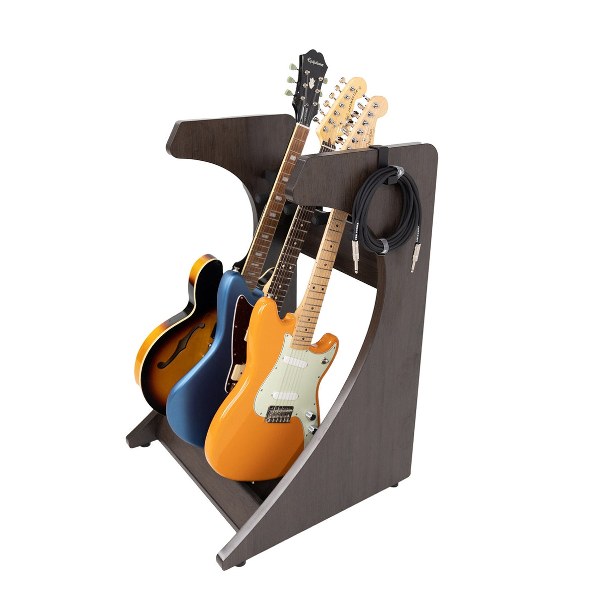 Gator GFW-ELITEGTR3RK-BRN Frameworks Elite Series 3/4-Space Guitar and Instrument Case Combo Rack Brown - accessories