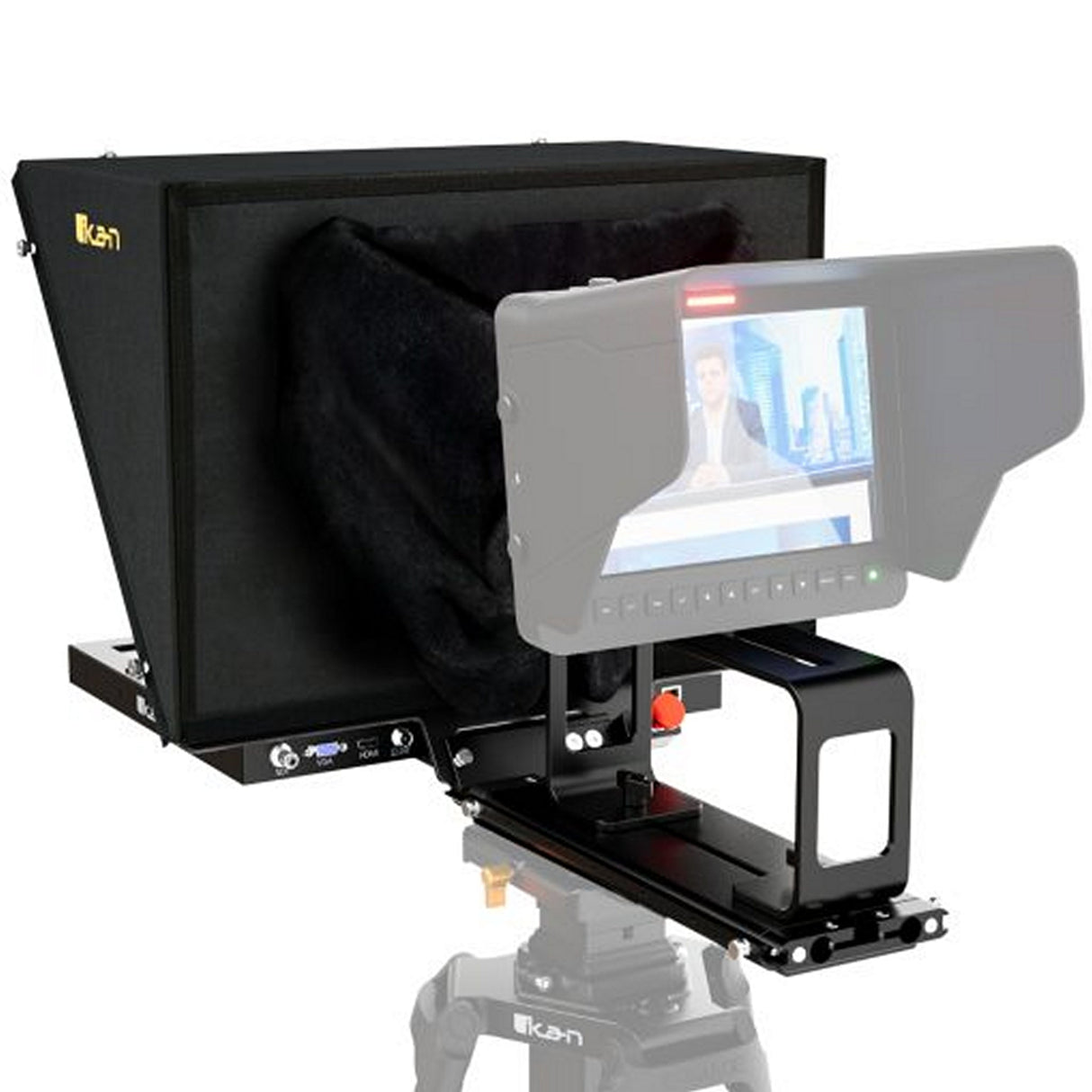 Ikan PT415W-TK 15-inch Teleprompter Tripod Dolly Turnkey System