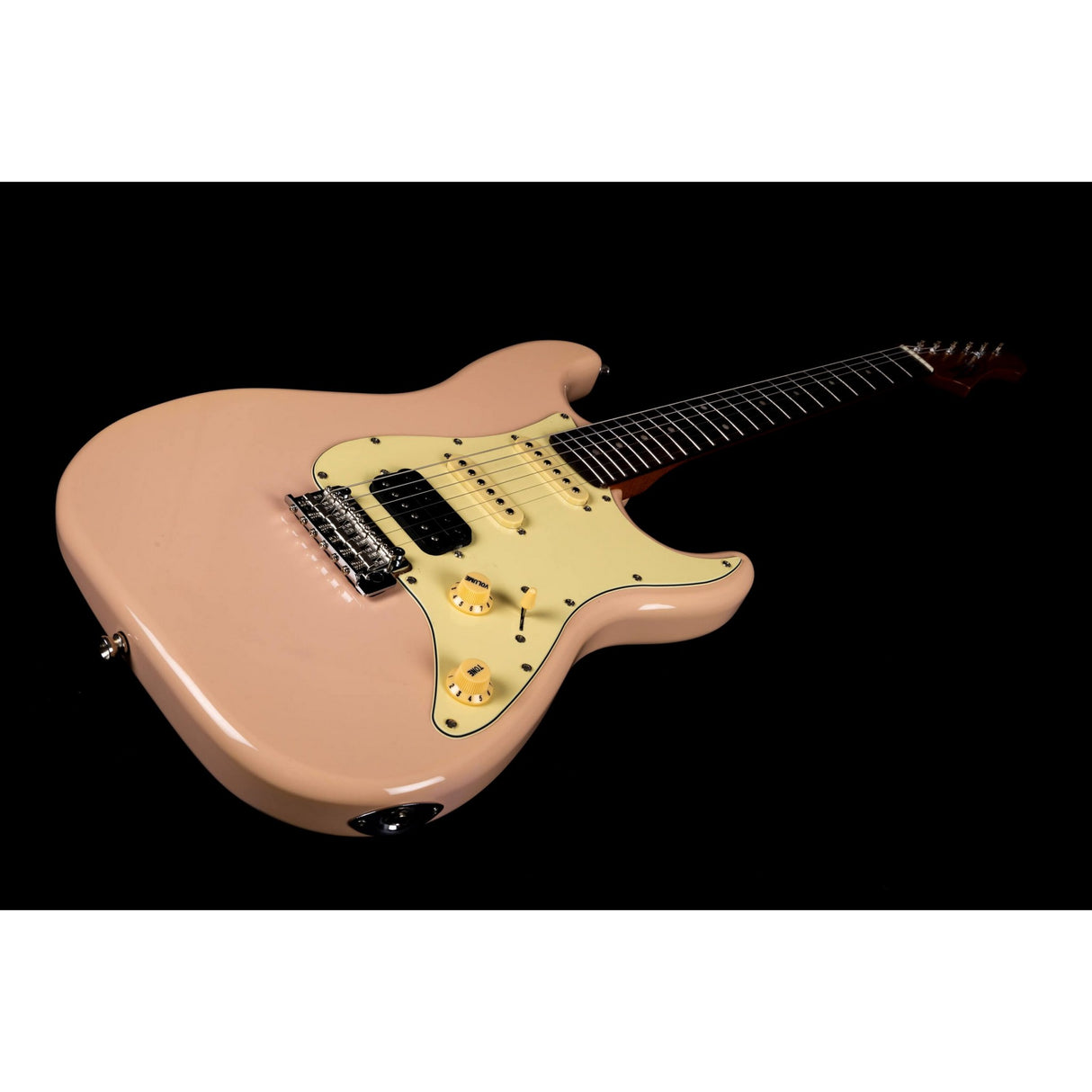 Jet Guitars JS 400 PK R HSS Basswood Body Electric Guitar with Roasted Maple Neck, Rosewood Fretboard