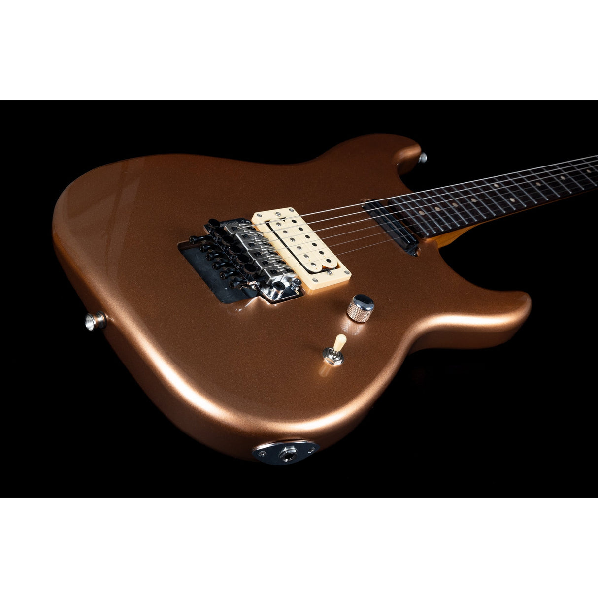 Jet Guitars JS-700 Canadian Maple Basswood Electric Guitar with HS Alnico V Pickup, Copper