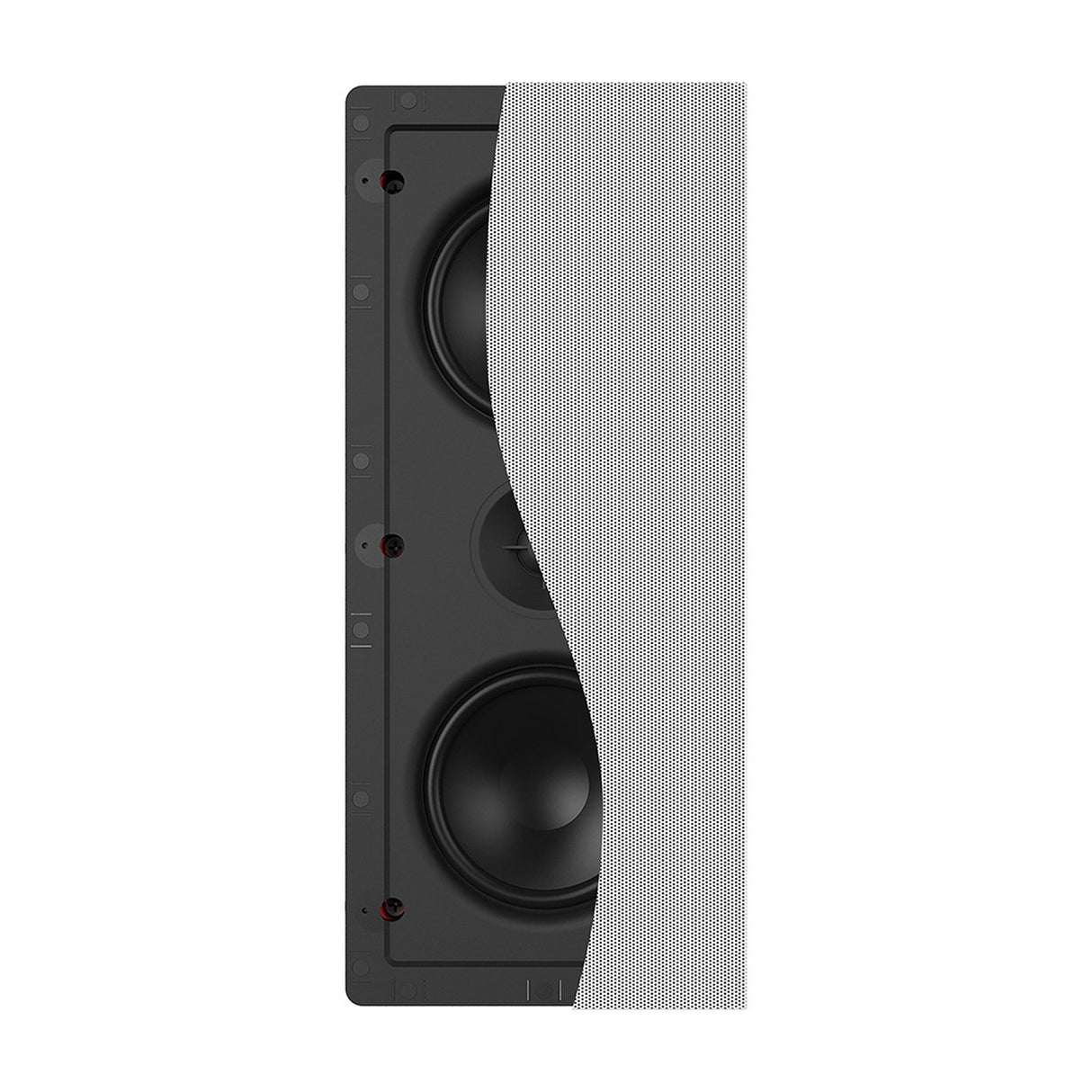 Klipsch DS-250W Designer Series LCR In-Wall Speaker with 5.25-In Polypropylene Woofers, White