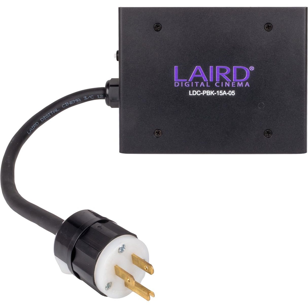 Laird LDC-PBK-15A-05 15A Power Distribution Splitter with Edison Plug and powerCON Type B