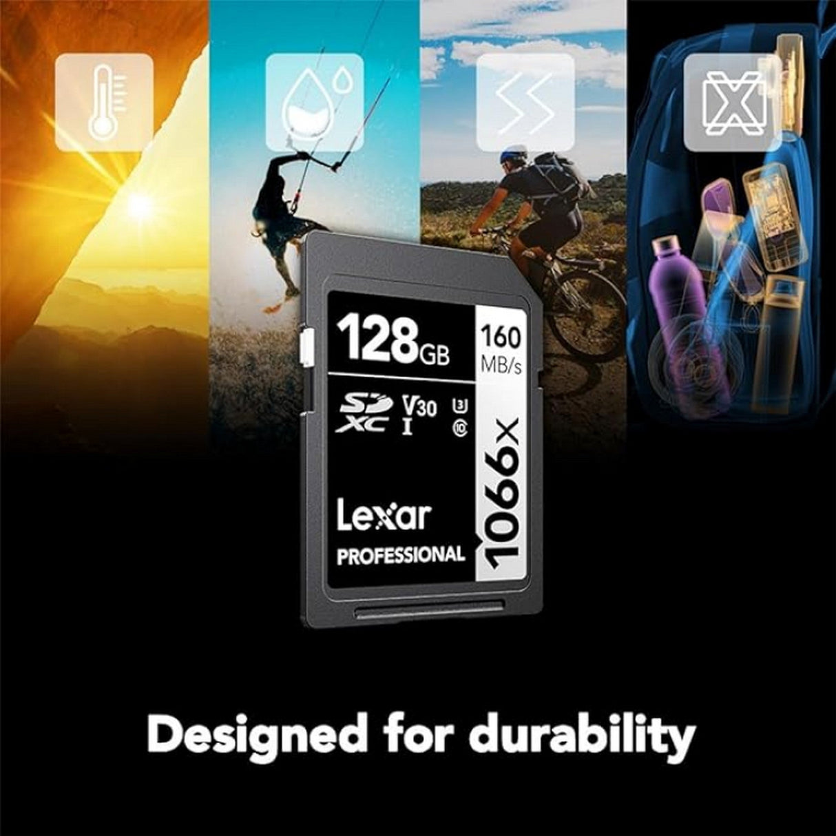 Lexar Professional SILVER Series 1066x SDXC UHS-I Memory Card, 128GB