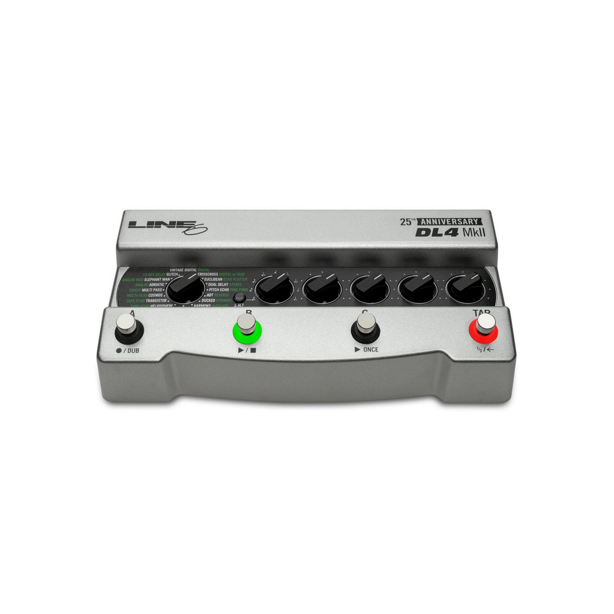 Line 6 DL4 MkII Delay Modeler Pedal 25th Anniversary Silver Edition