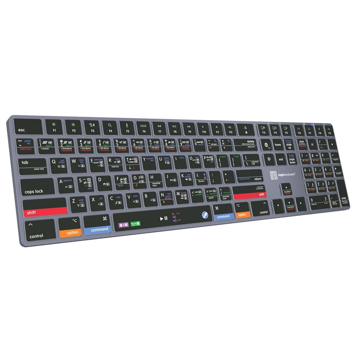 Logickeyboard Mac MakeMusic Finale TITAN Wireless Backlit Keyboard