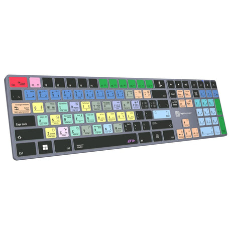 Logickeyboard TITAN Wireless Backlit Keyboard for Avid Sibelius US Windows