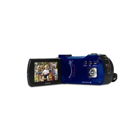 Minolta MN200NV 1080p HD 24 MP Night Vision Digital Camcorder with WiFi Blue
