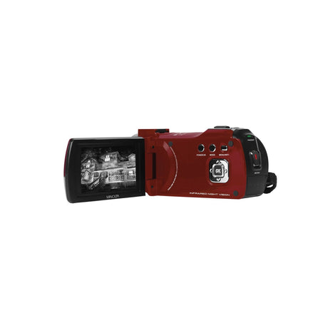 Minolta MN220NV 1080p HD 24 MP Night Vision Digital Camcorder with WiFi Red