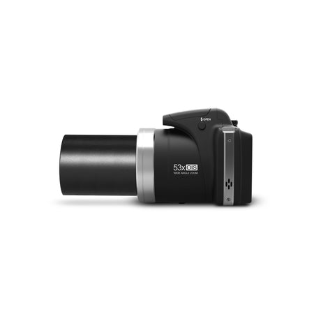 Minolta MN53Z 16 MP HD Bridge Digital Camera with 53x Optical Zoom Black
