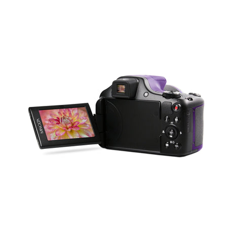 Minolta MN67Z 20 MP 1080p HD Bridge Digital Camera with 67x Optical Zoom Purple