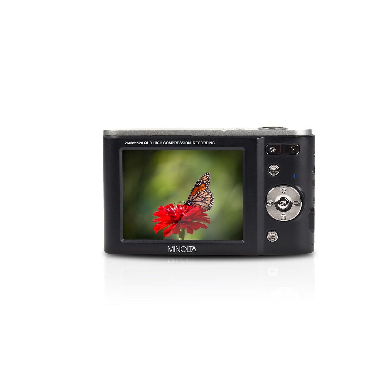 Minolta MND20 44 MP 2.7K Ultra HD Digital Camera Black