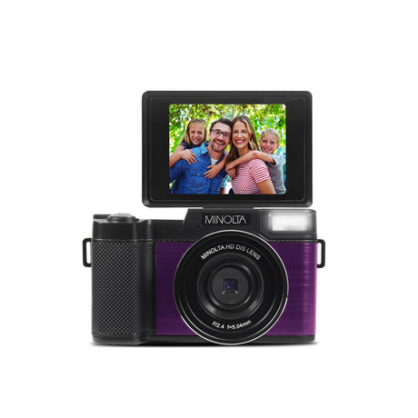 Minolta MND30 30 MP 2.7K Ultra HD Digital Camera Purple
