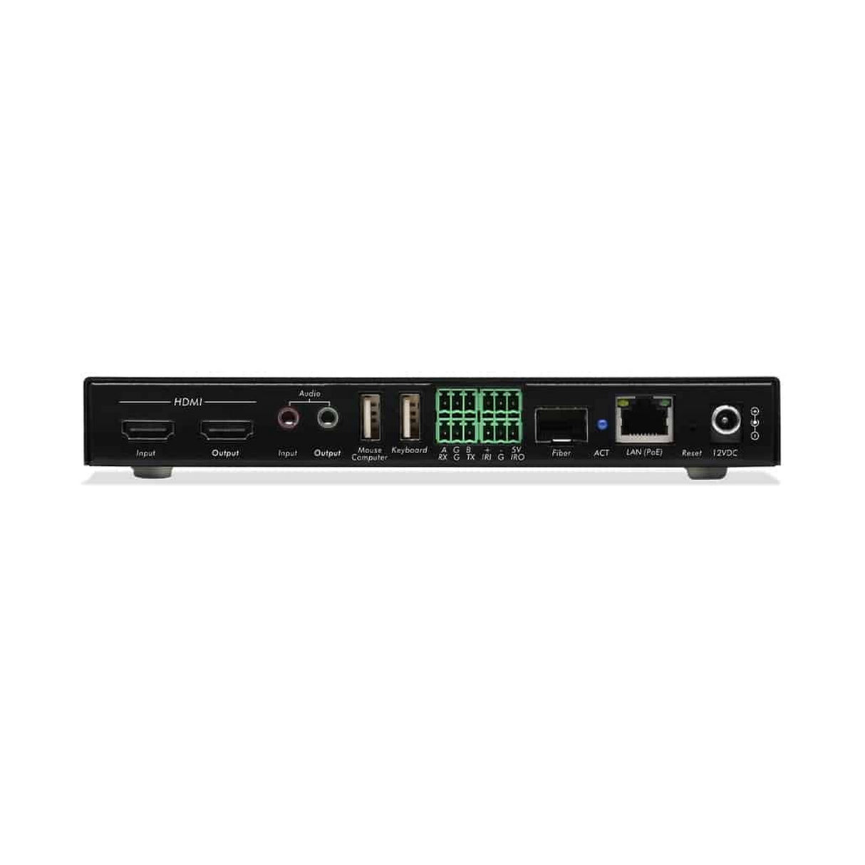 MuxLab 500862 HDMI Over IP PoE Workstation Transceiver 4K30 for Networked KVM Systems