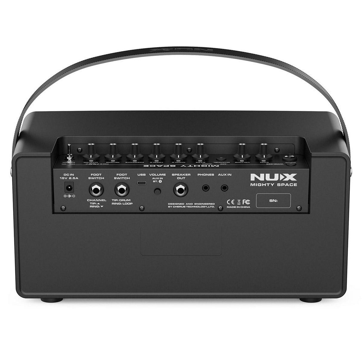 Nux Mighty Space 30W Wireless Portable Stereo Guitar Amp and Cherub WST-905Li Rechargeable Tuner Bundle