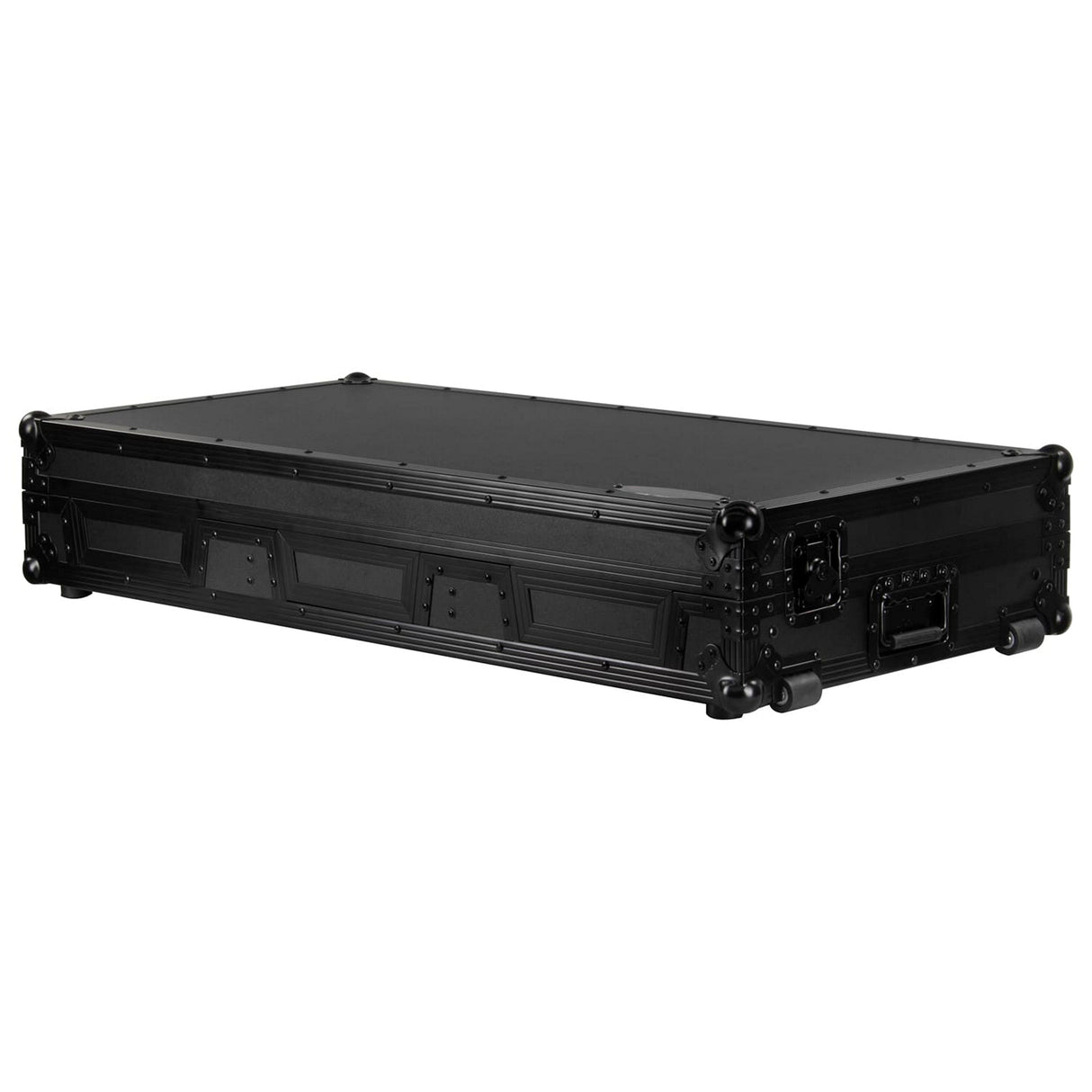 Odyssey Universal 12-Inch DJ Mixer and 2 Media Players Flight Coffin Case with Glide Platform
