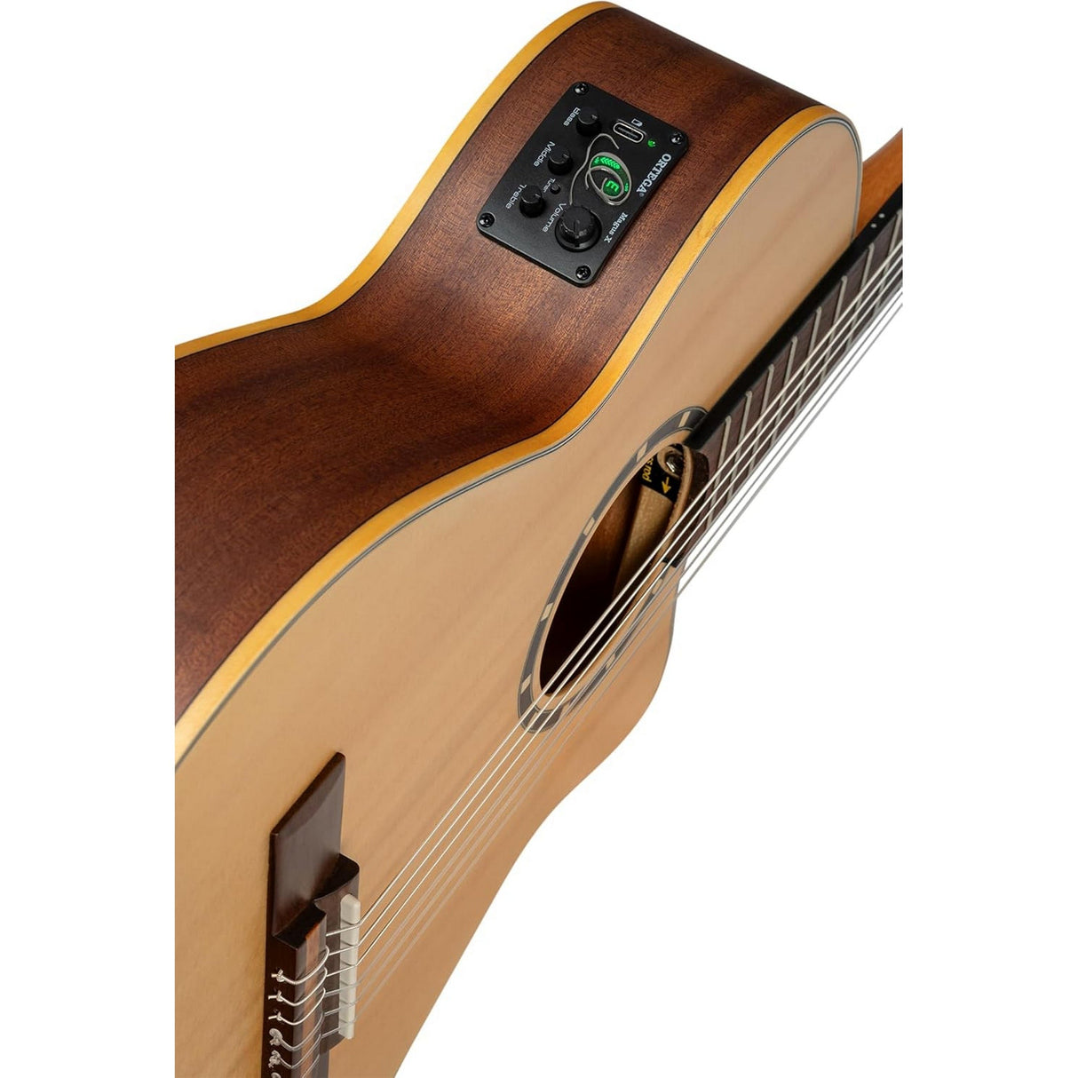 Ortega Guitars RCE125-3/4 Family Series Nylon String Guitar