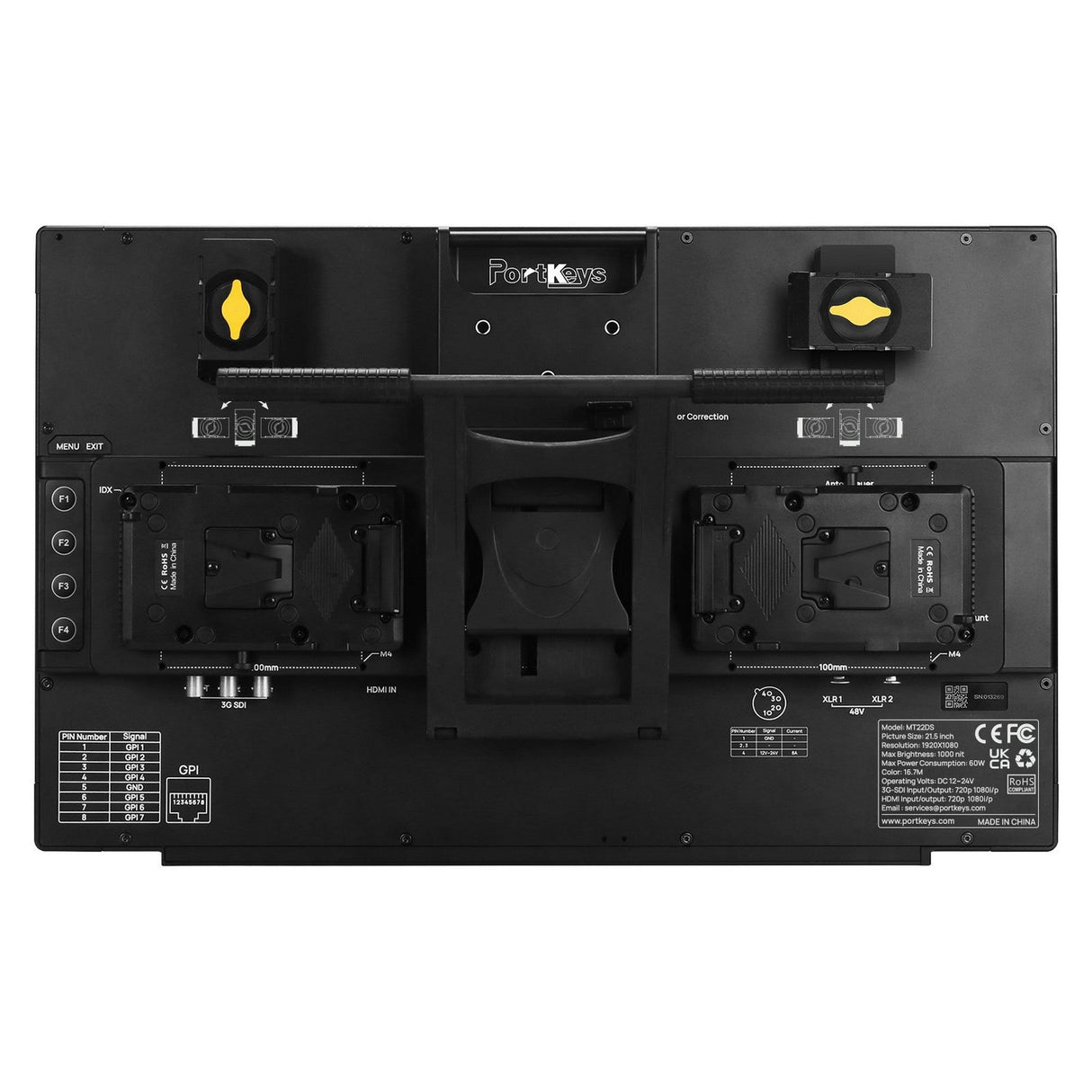 Portkeys MT22-DS 21.5-Inch PBP Dual-Screen Production Monitor