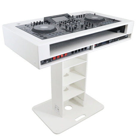 ProX XZF-DJCT W 2U CASE Control Tower DJ Podium for Pioneer DJ DDJ-REV7 XDJ-XZ DDJ-1000 RANE