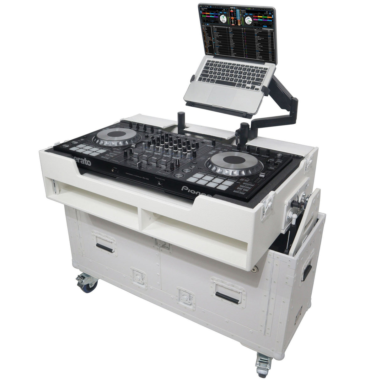 ProX XZF-UCXX Flip-Ready Hydraulic DJ Flight Case for Pioneer DJ DDJ-REV7 XDJ-XZ DDJ-1000 SZ2 SX3