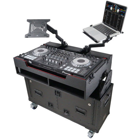 ProX XZF-UCXX Flip-Ready Hydraulic DJ Flight Case for Pioneer DJ DDJ-REV7 XDJ-XZ DDJ-1000 SZ2 SX3