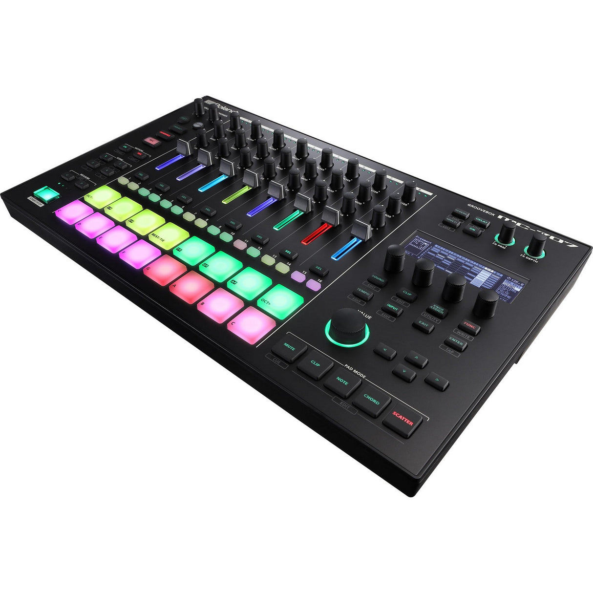Roland MC-707 music production workstation with sequencer