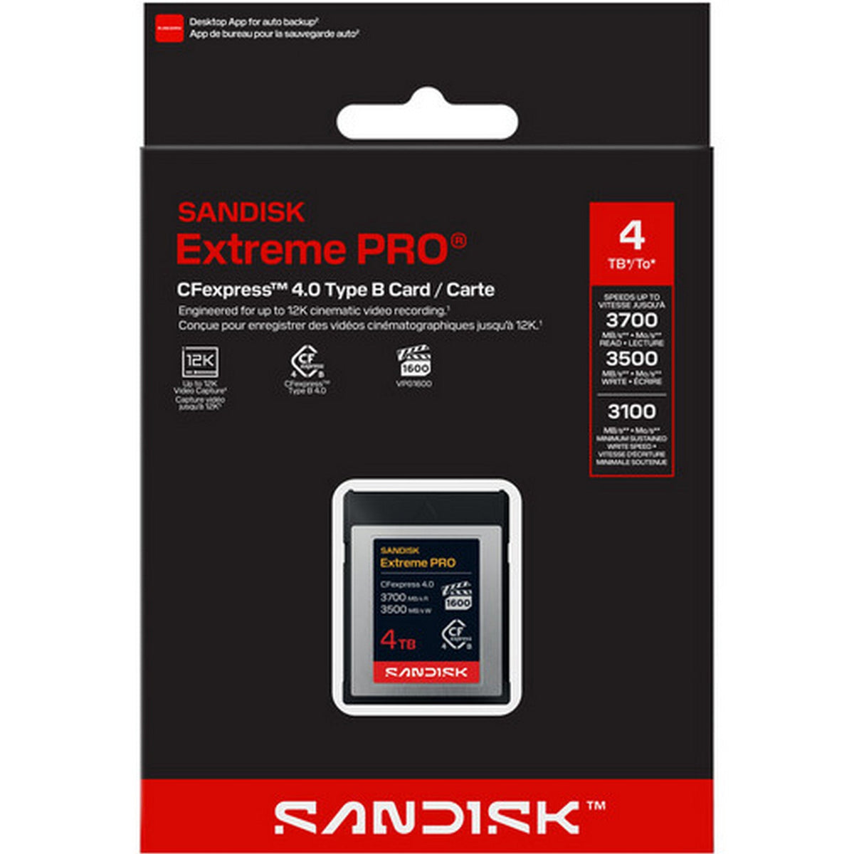 SanDisk SDCFEB-4T00-GN4NN Extreme PRO CFexpress 4.0 Type B Memory Card, 4TB