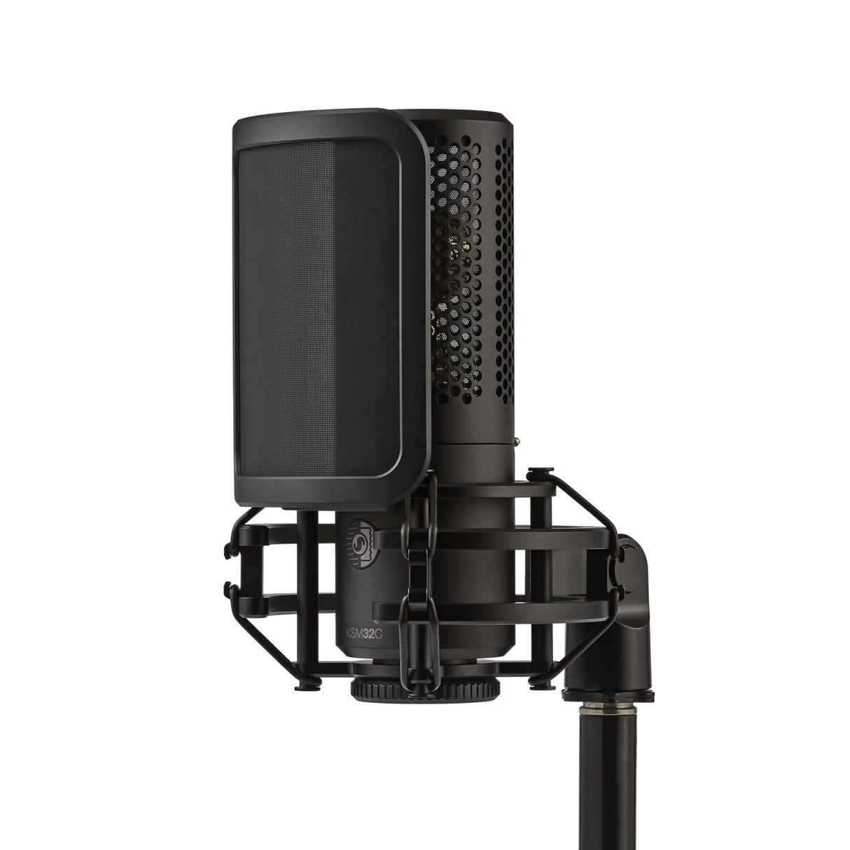 Shure KSM32C/SM Cardioid Condenser Microphone Studio Kit with Shock Mount, Magnetic Pop Filter, Case, and Threaded Adapter