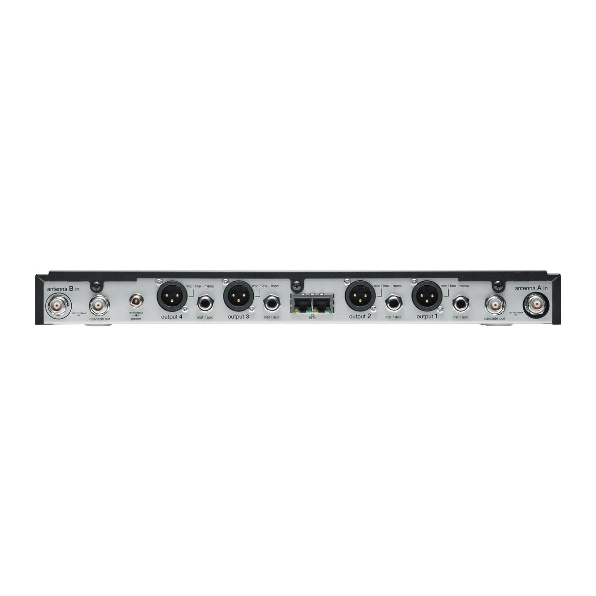 Shure SLXD4Q+TA TAA Compliant Quad-Channel Digital Wireless Rackmount Receiver, G57 470-608 MHz