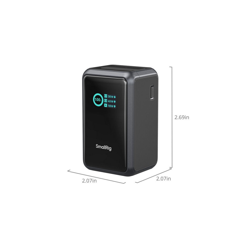 SmallRig Nano36 6057 Power Bank With Retractable USB-C Cable And V-Mount Plate