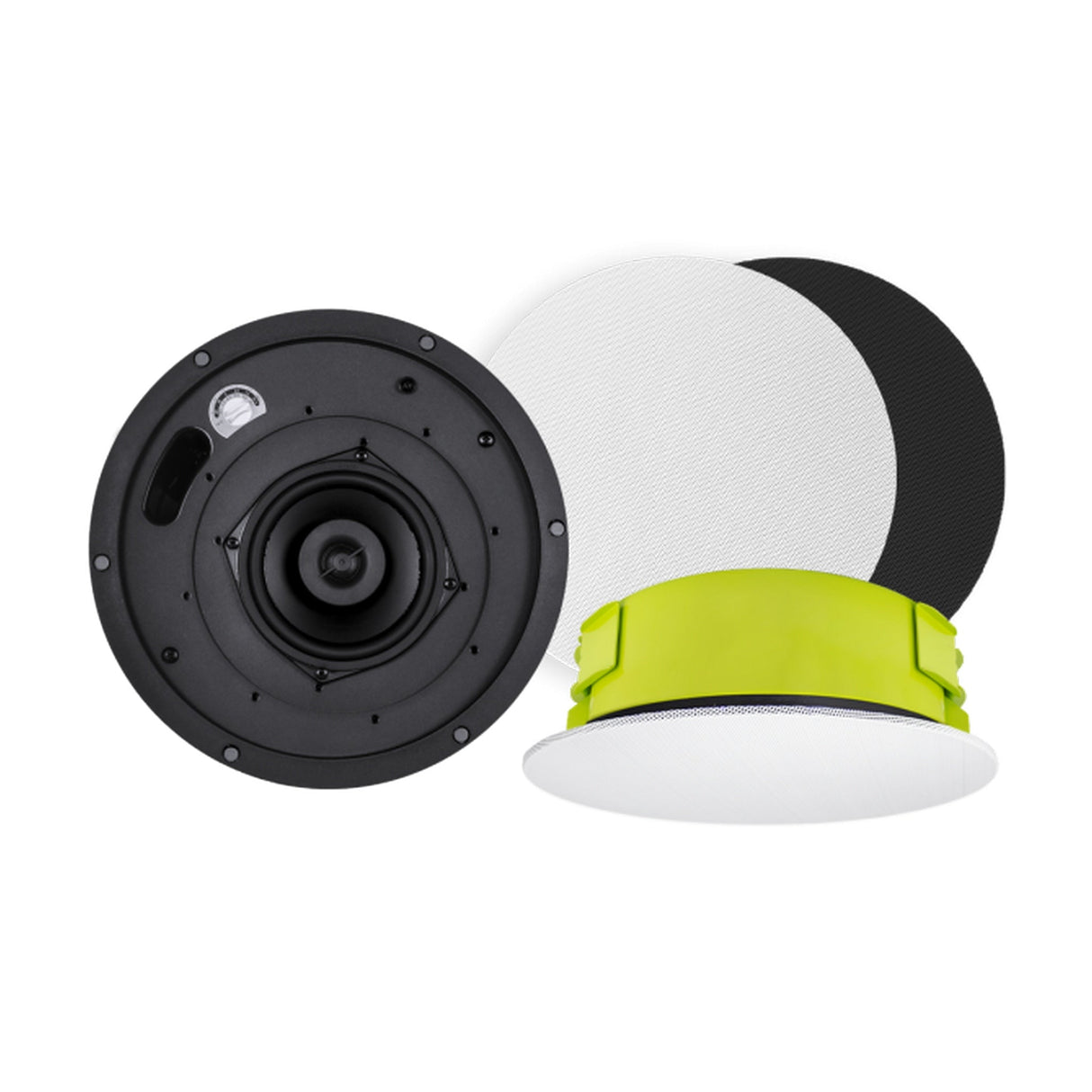 SoundTube CM52s‑BGM‑II‑WH 5.25-Inch Short-Can In‑Ceiling Speaker with White Seamless Grille