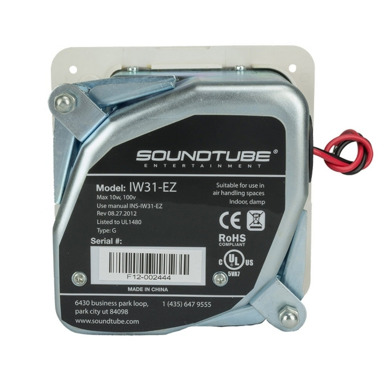 SoundTube IW31‑EZ 3-Inch In‑Wall Transformer Speaker