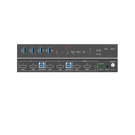 VigilLink 2-Port Dual 4K Monitor HDMI KVM Switch