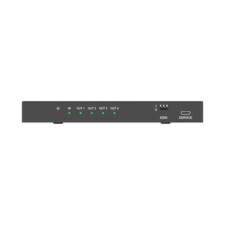 VigilLink 48Gbps 1x4 HDMI 2.1 Distribution Amplifier with Audio De-embedder