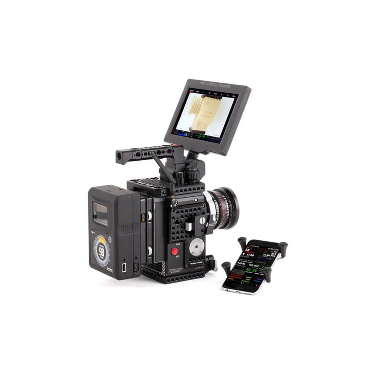 Wooden Camera V‑Lock Base Station and Wedge Kit