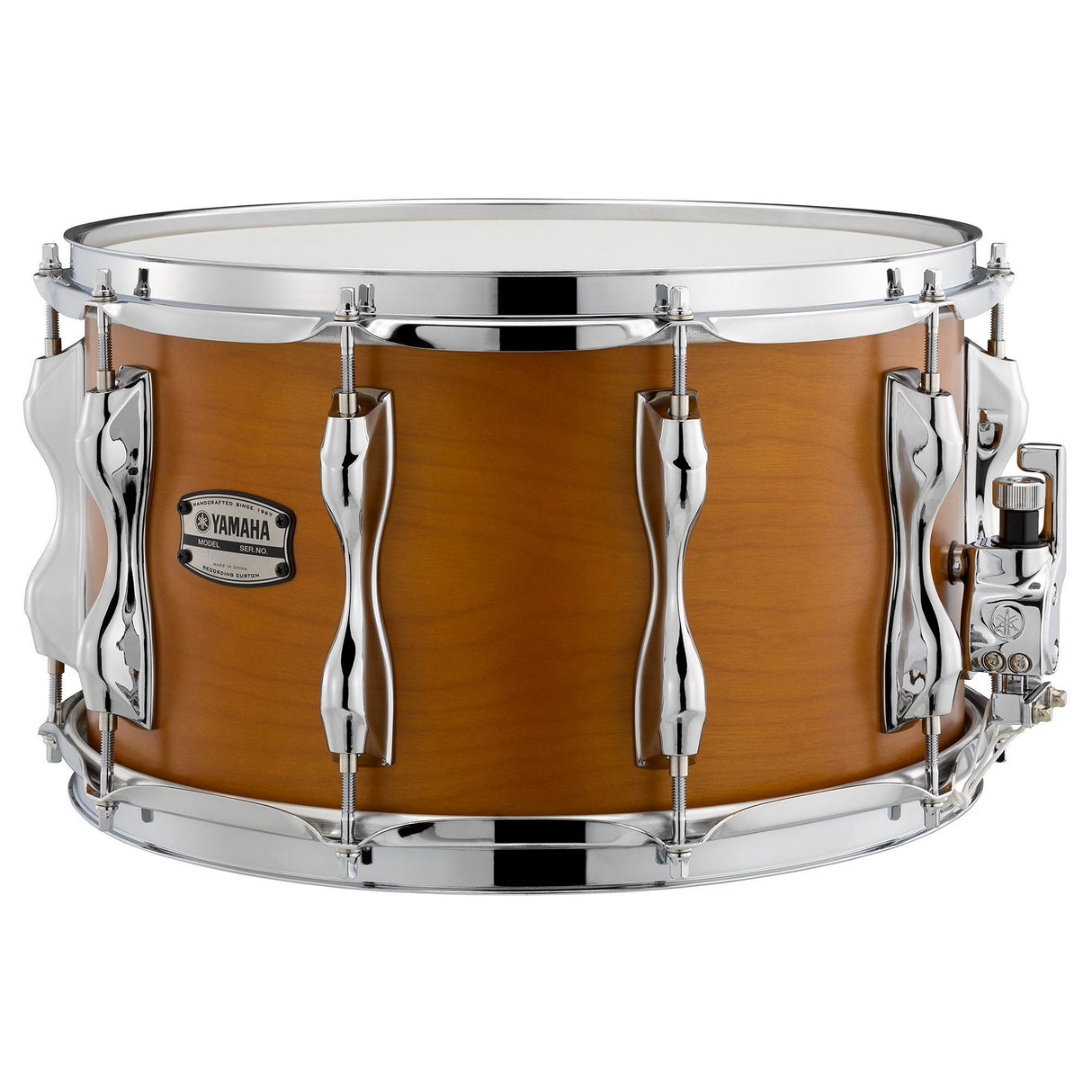 Yamaha Recording Custom Birch Snare Drum 10 1-Piece Lugs 1.6 Millimeter Steel Hoops - Real Wood / 14 x 8 inches