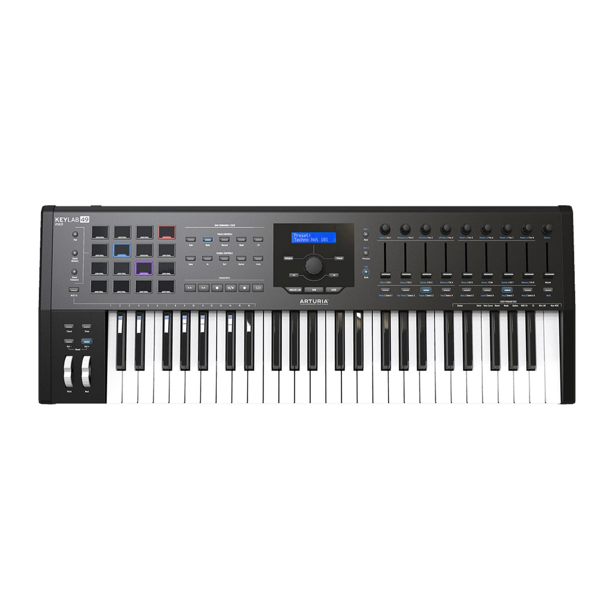 Arturia KeyLab 49 MkII 49 Key MIDI Keyboard Controller Black