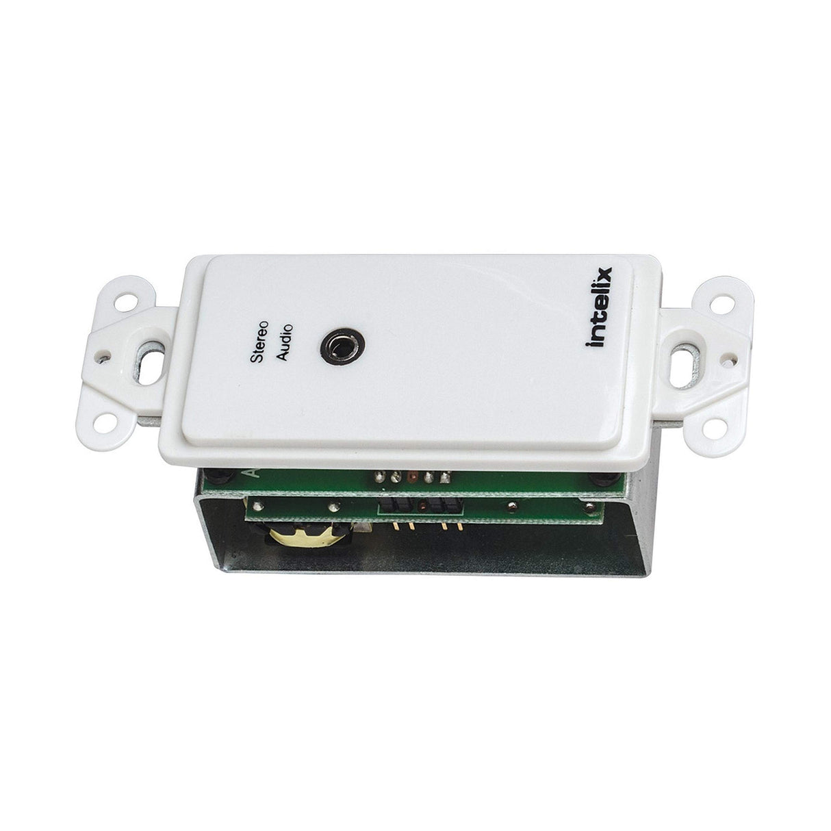 Intelix AVO-A2MINI-WP-F Analog Stereo Audio Wall Plate Balun 3.5mm