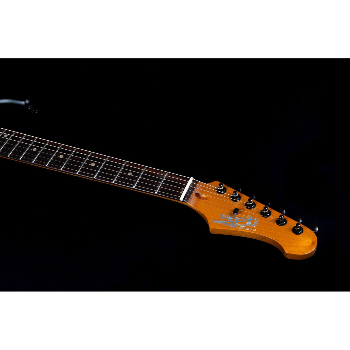 JET Guitars JS-400 MBK R Canadian Roasted Maple Neck Satin Black Electric Guitar - guitar