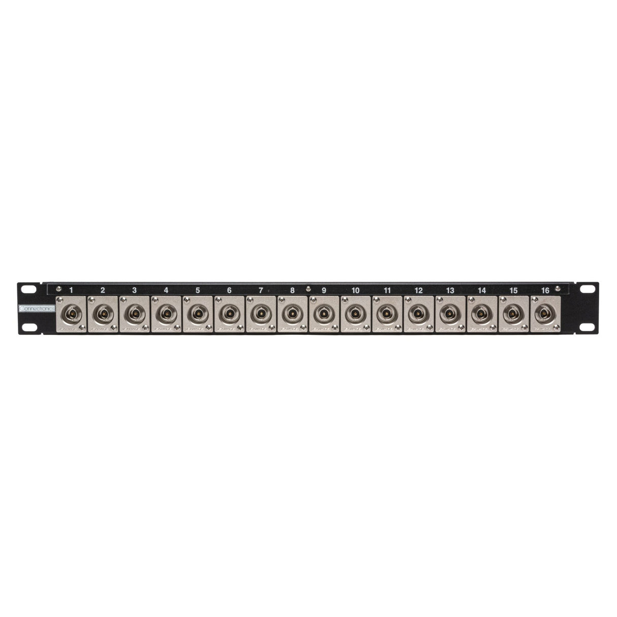 My Custom Shop 16CJ-BJRU 16-Port 1RU Flushmount Canare BNC Feedthru Panel