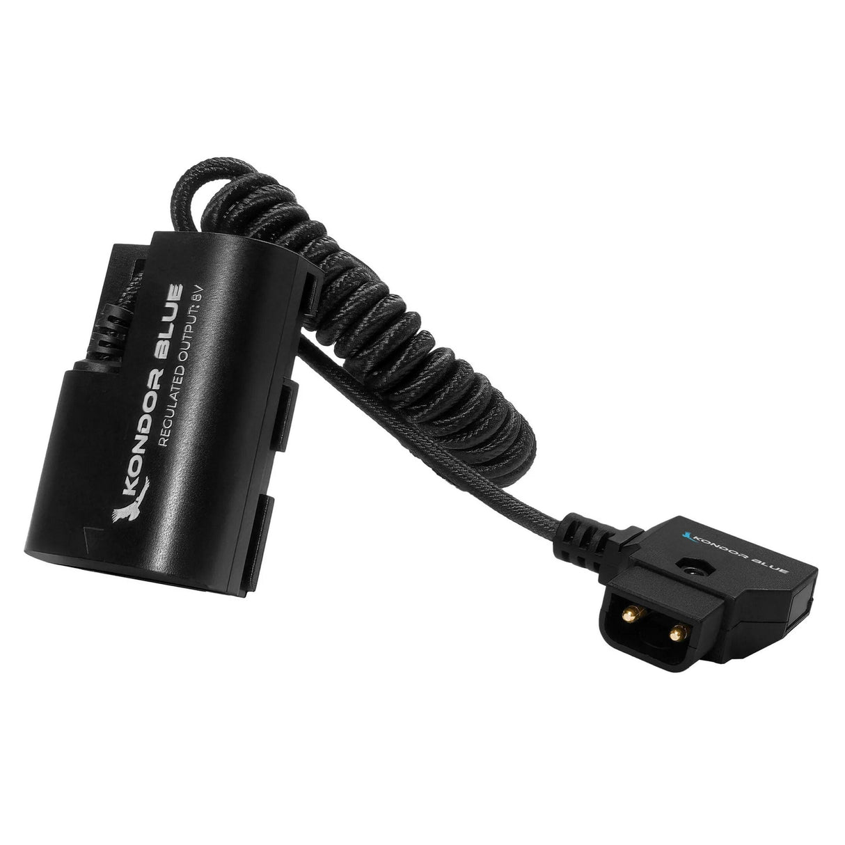 Kondor Blue D-Tap to LPE6 Dummy Battery Cable Raven Black