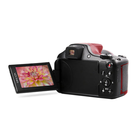 Minolta MN67Z 20 MP 1080p HD Bridge Digital Camera with 67x Optical Zoom Red