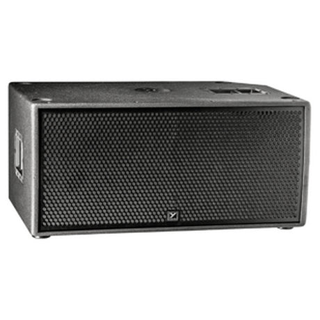 Yorkville PSA2S 4800 Watts Peak Powered Dual 15-Inch Active Bass Reflex Subwoofer with Casters Black