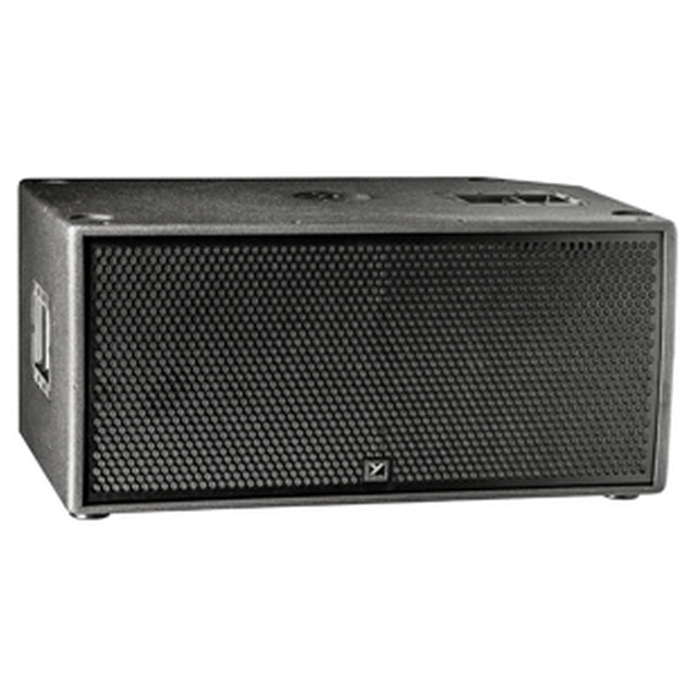 Yorkville PSA2S 4800 Watts Peak Powered Dual 15-Inch Active Bass Reflex Subwoofer with Casters Black