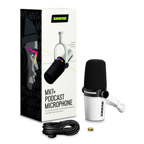 Shure MV7 + Podcast Dynamic Microphone with USB-C and XLR