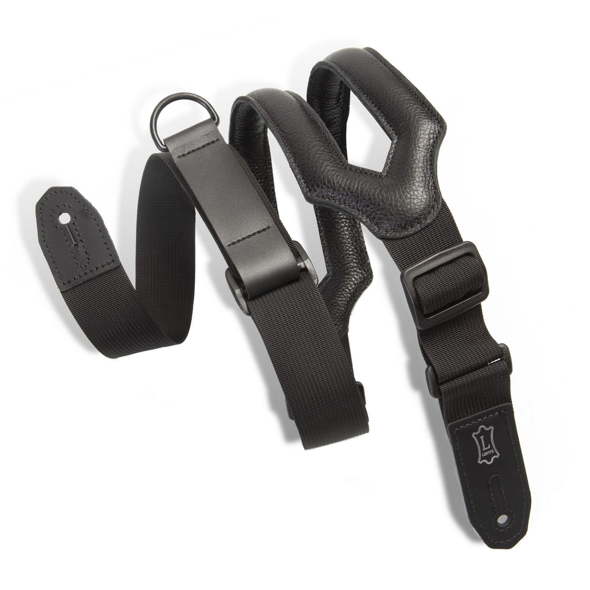 Levy’s Right Height Ergonomic Padded Guitar Strap Black - accessories