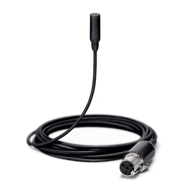 Shure TL48B/O TwinPlex Omnidirectional Subminiature Lavalier Microphone Black with TA4F Connector and Accessories