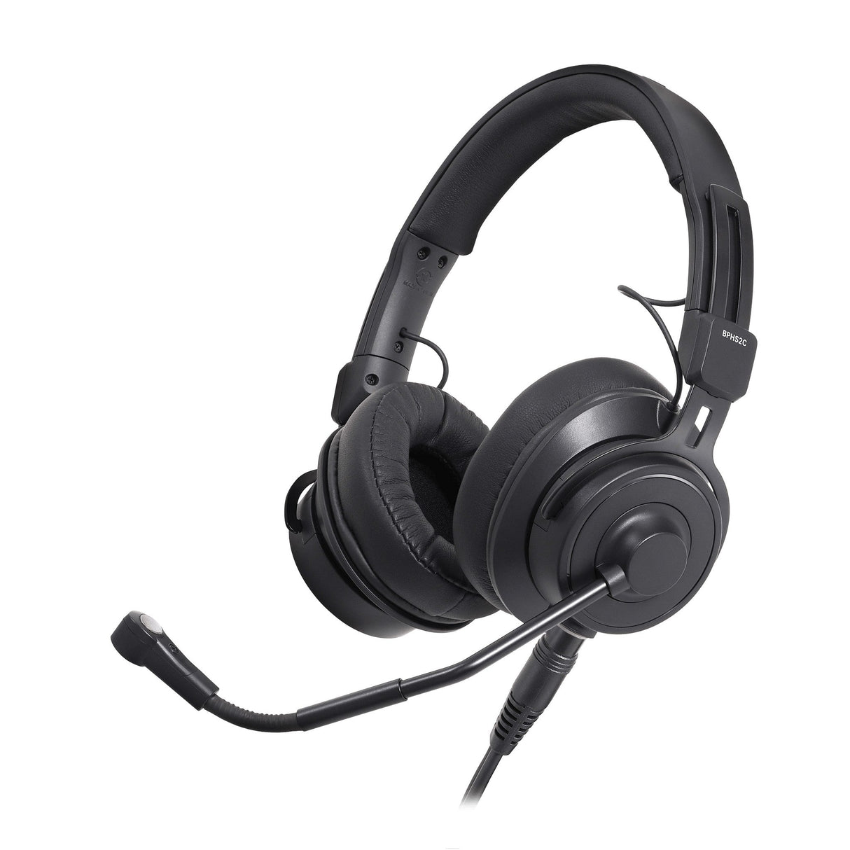 Audio-Technica BPHS2CA Dual Ear Broadcast Headset with Condenser Element - XLR - Mic, 6.3 mm (1/4āā) - Headphone