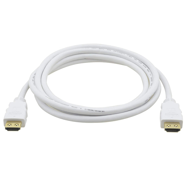 Kramer C-MHM/MHM(W)-2 Flexible 4K High-Speed HDMI Cable with Ethernet White 2-Foot