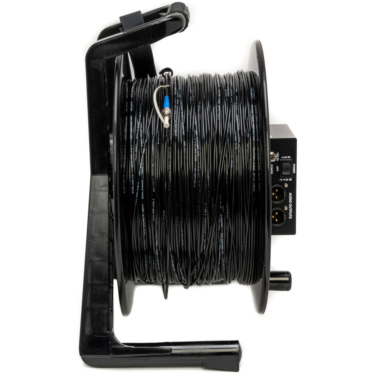 Camplex TACNGO-AUD 2-Channel Line/Mic Audio Fiber Optic Tactical Cable Reel Extender System 1000-Foot