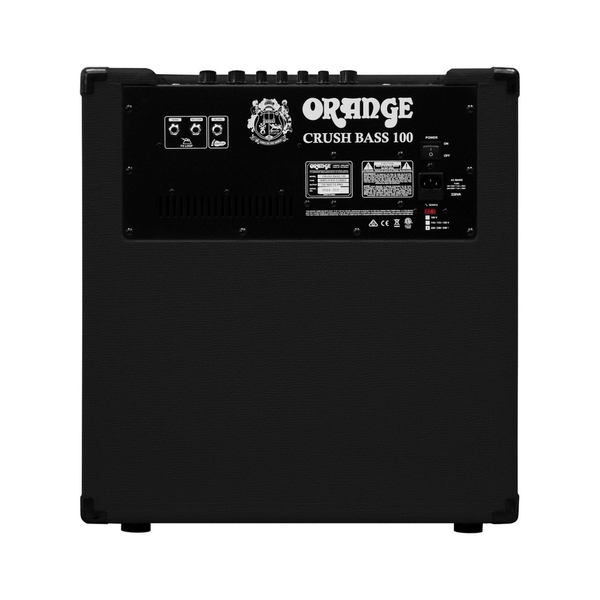 Orange CRUSH-BASS-100-BLK 100 Watt 15 Inch Bass Amp Combo Black